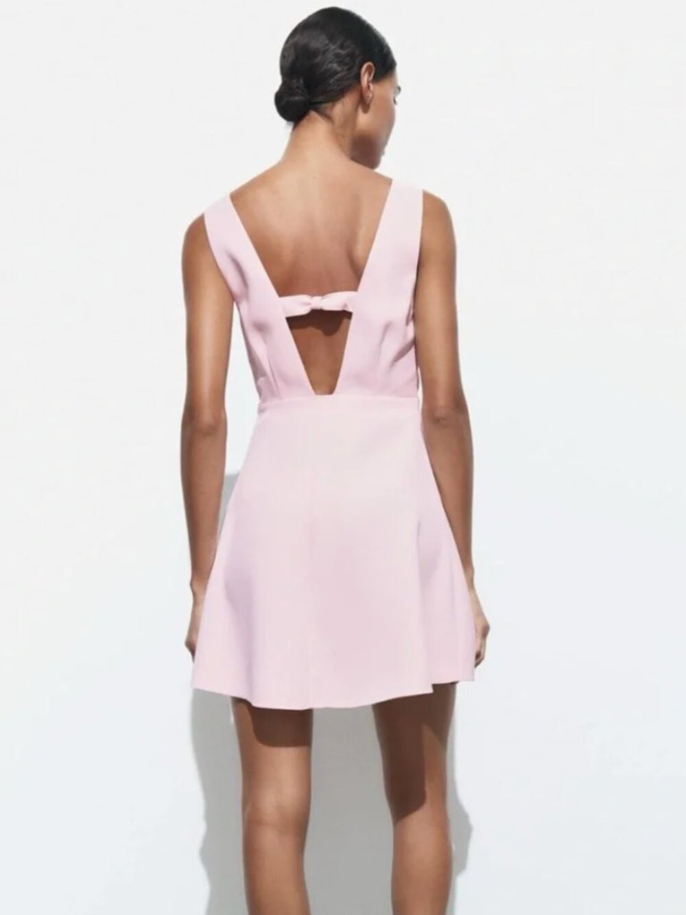 Zara Jewel Button Pinafore Mini Dress - Picture 2 of 10